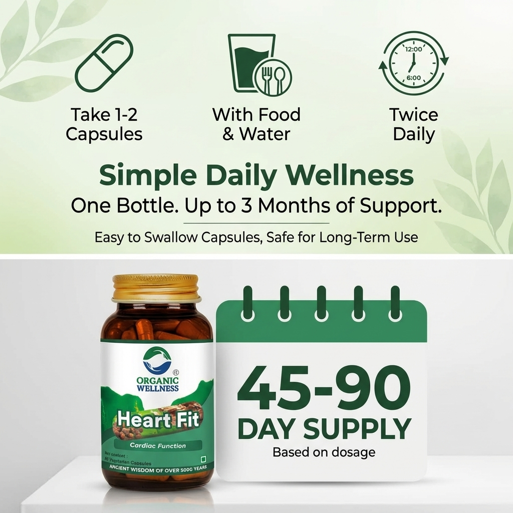 Organic Wellness Heart-Fit 90 Capsules