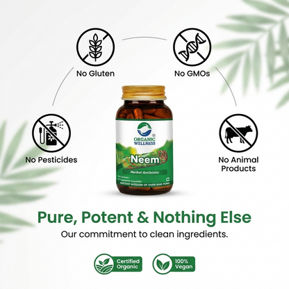 Neem 90 Capsules Bottle