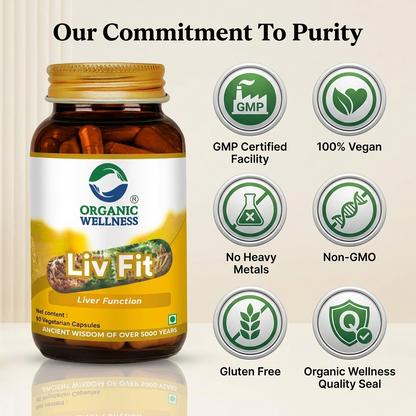 Liv Fit 90 N Veg Capsules | Detox & Repair Fatty Liver Formula | For Healthy Liver || Best Capsule for Liver