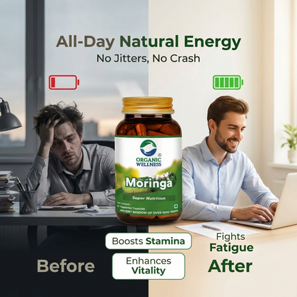 Moringa Essential Nutrition 90 N Veg Capsules | Sahjan | Drumstick Leaf Powder for Weight Loss