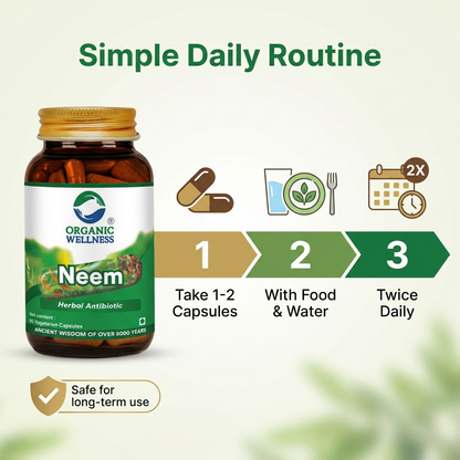 Neem 90 Capsules Bottle