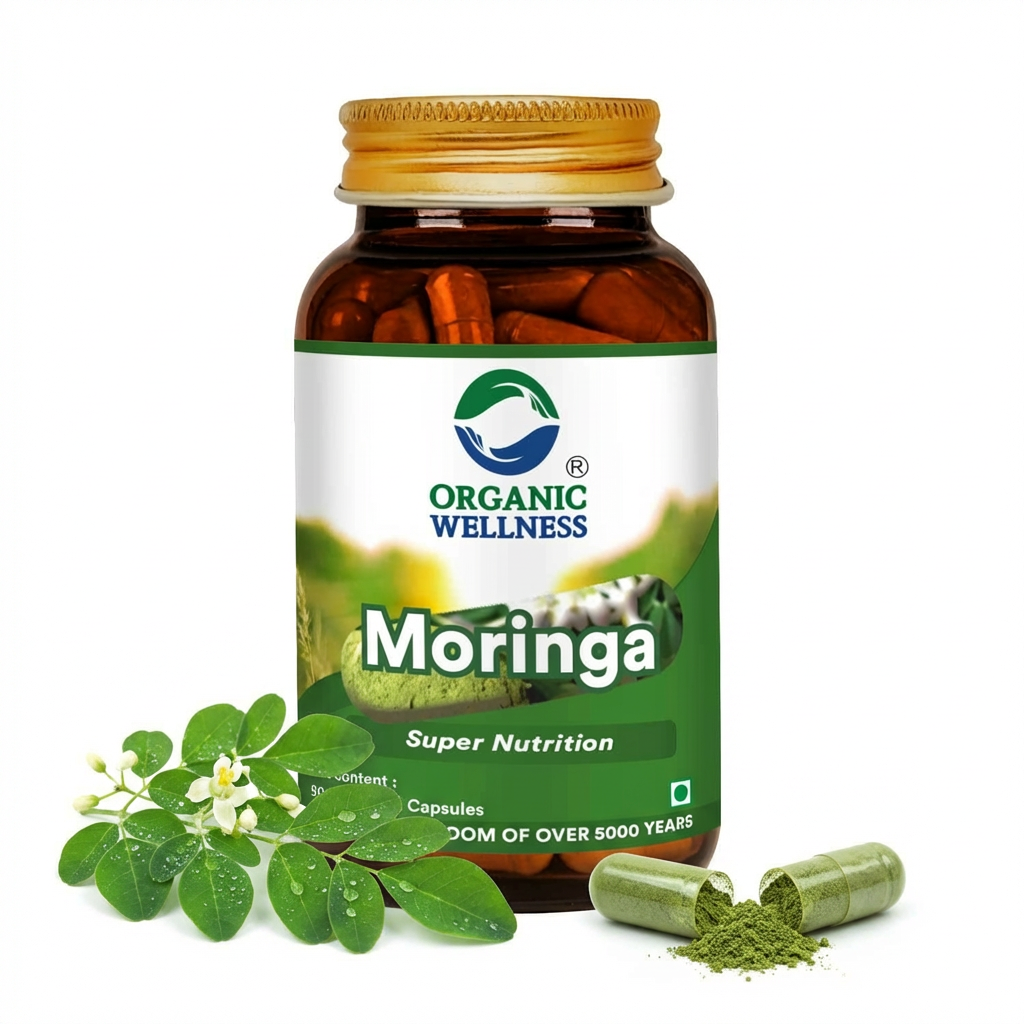 Moringa Essential Nutrition 90 N Veg Capsules | Sahjan | Drumstick Leaf Powder for Weight Loss