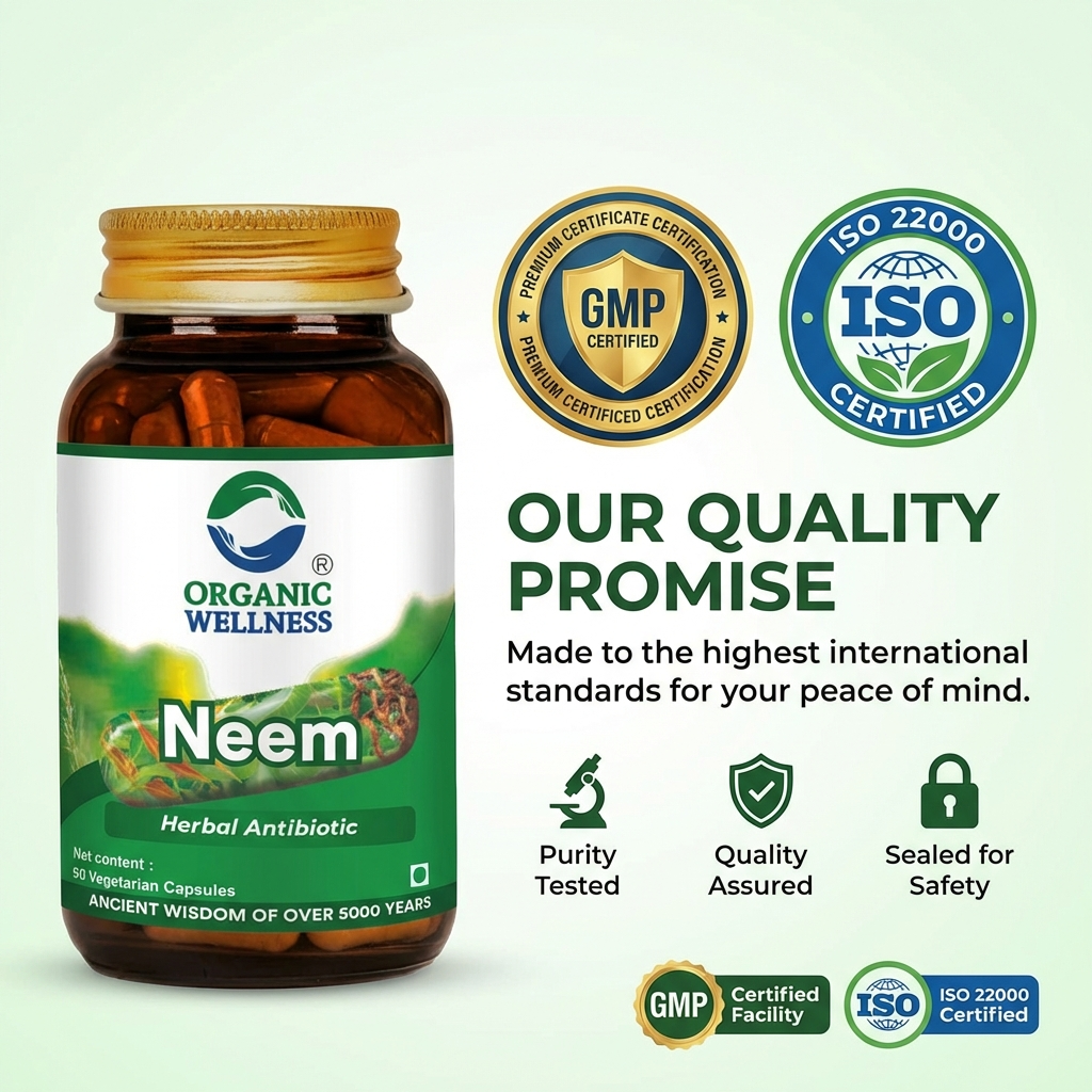 Neem 90 Capsules Bottle