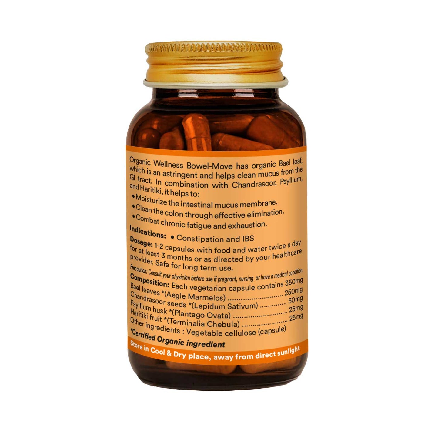Organic Wellness Bowel-Move 90 Capsules