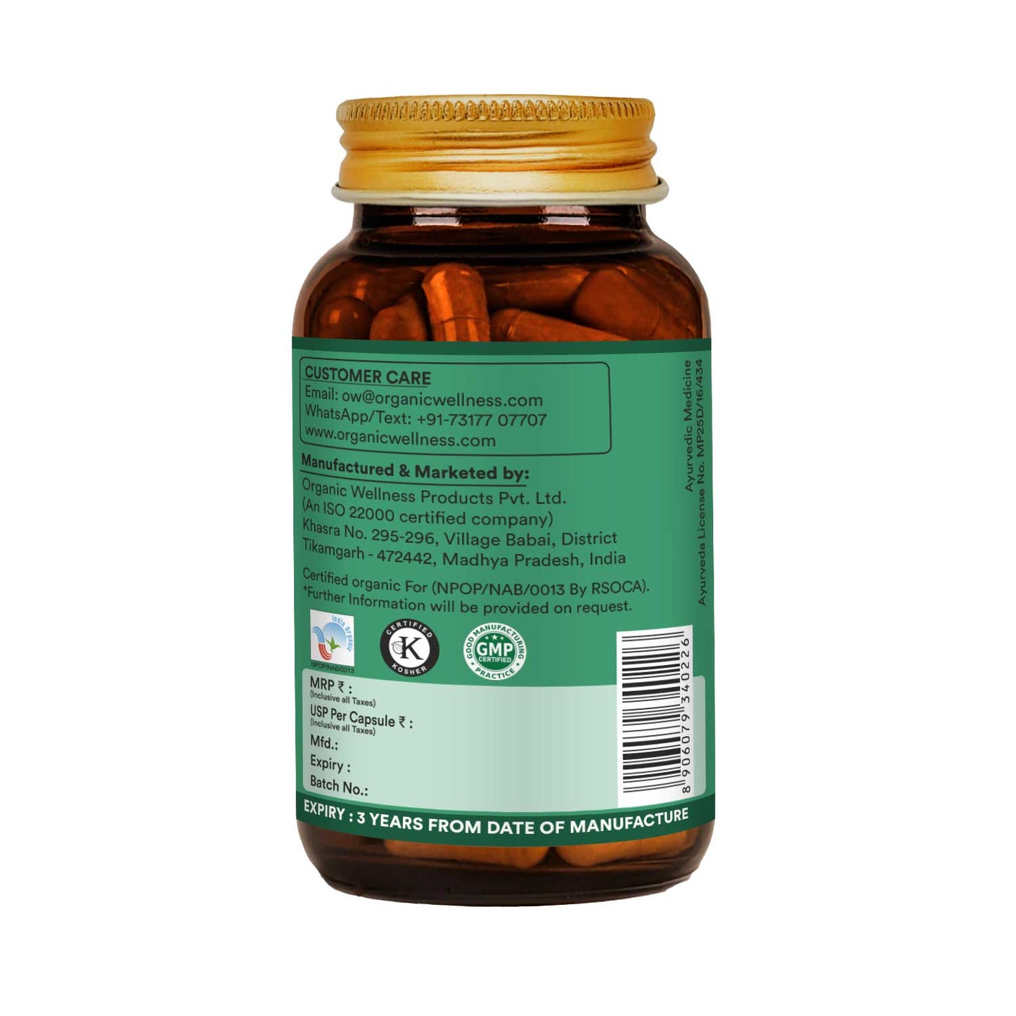 Organic Wellness Heart-Fit 90 Capsules