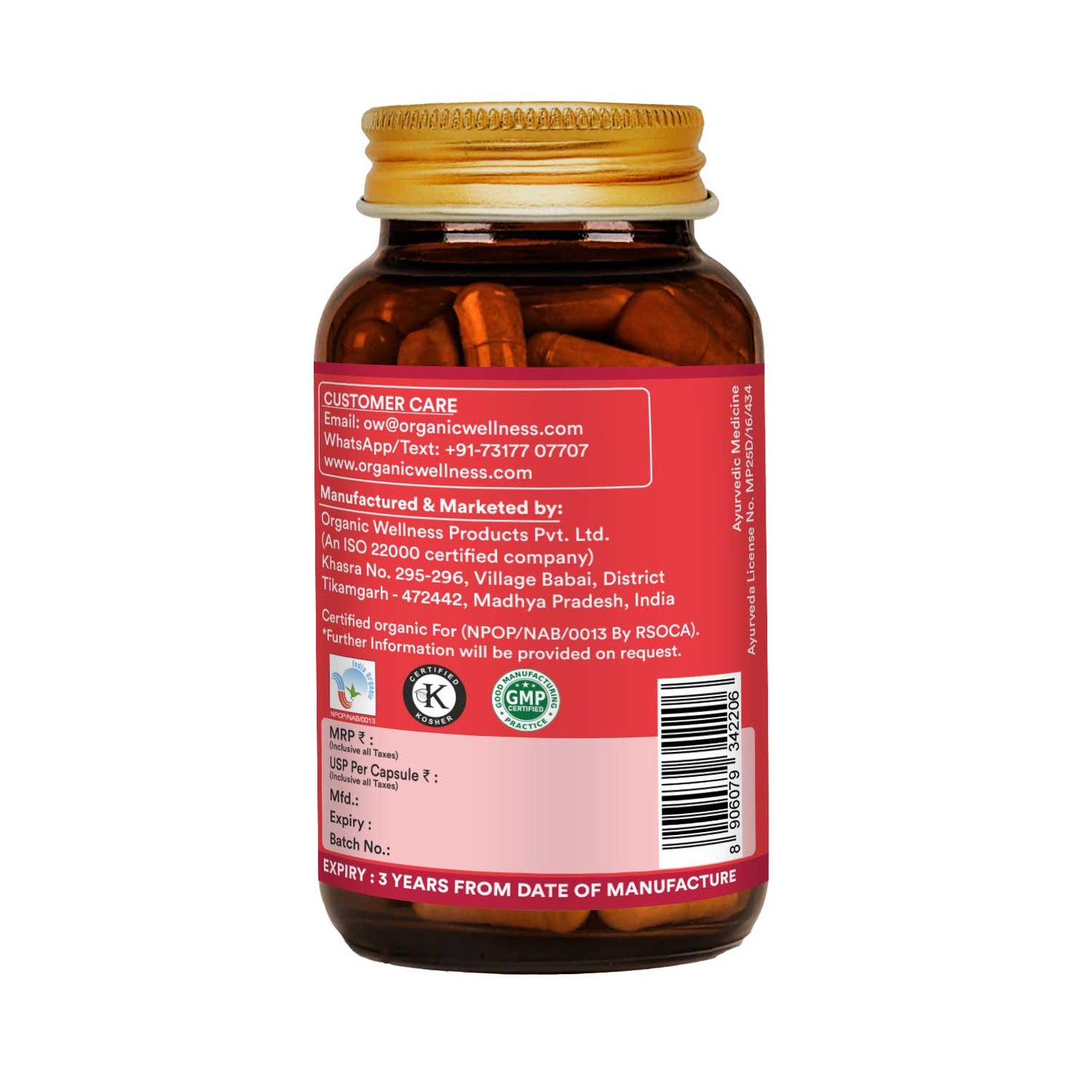 Organic Wellness Joint Fit 90 Capsules