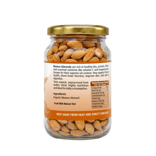 Organic Wellness Mamra Almond 150 Gram Bottle