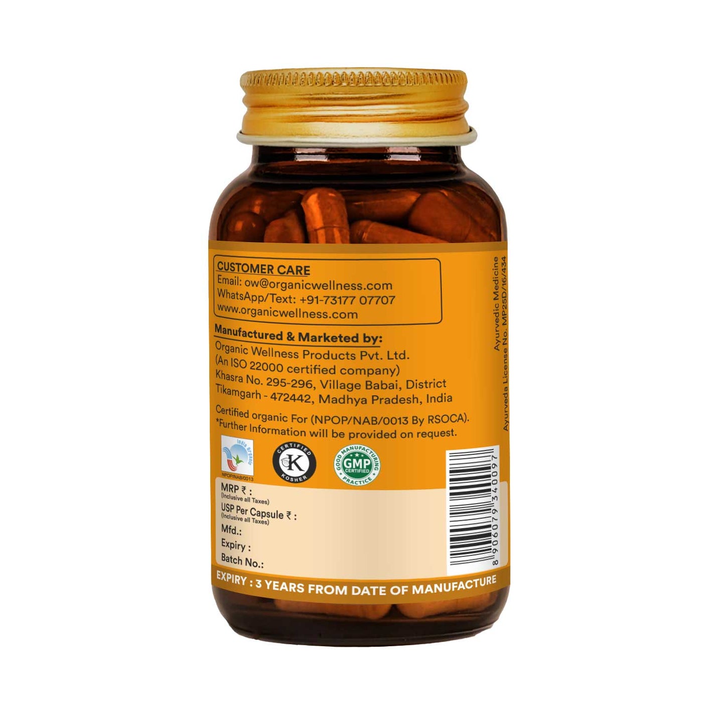 Turmeric Curcumin 90 Veg Capsules