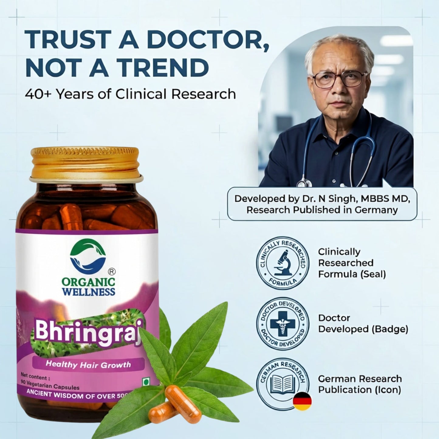 Bhringraj 90 Vegetarian Capsules