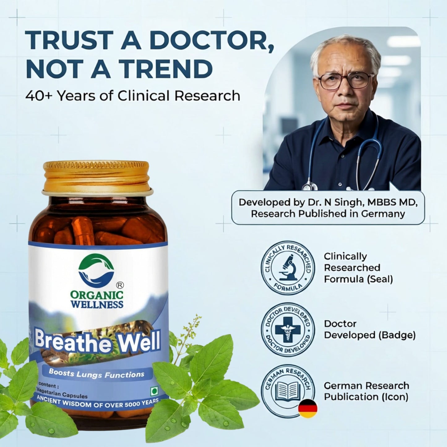 Organic Wellness Man-X 60 Capsules II Immunity Booster