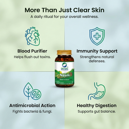 Neem 90 Capsules Bottle