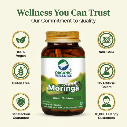 Moringa Essential Nutrition 90 N Veg Capsules | Sahjan | Drumstick Leaf Powder for Weight Loss