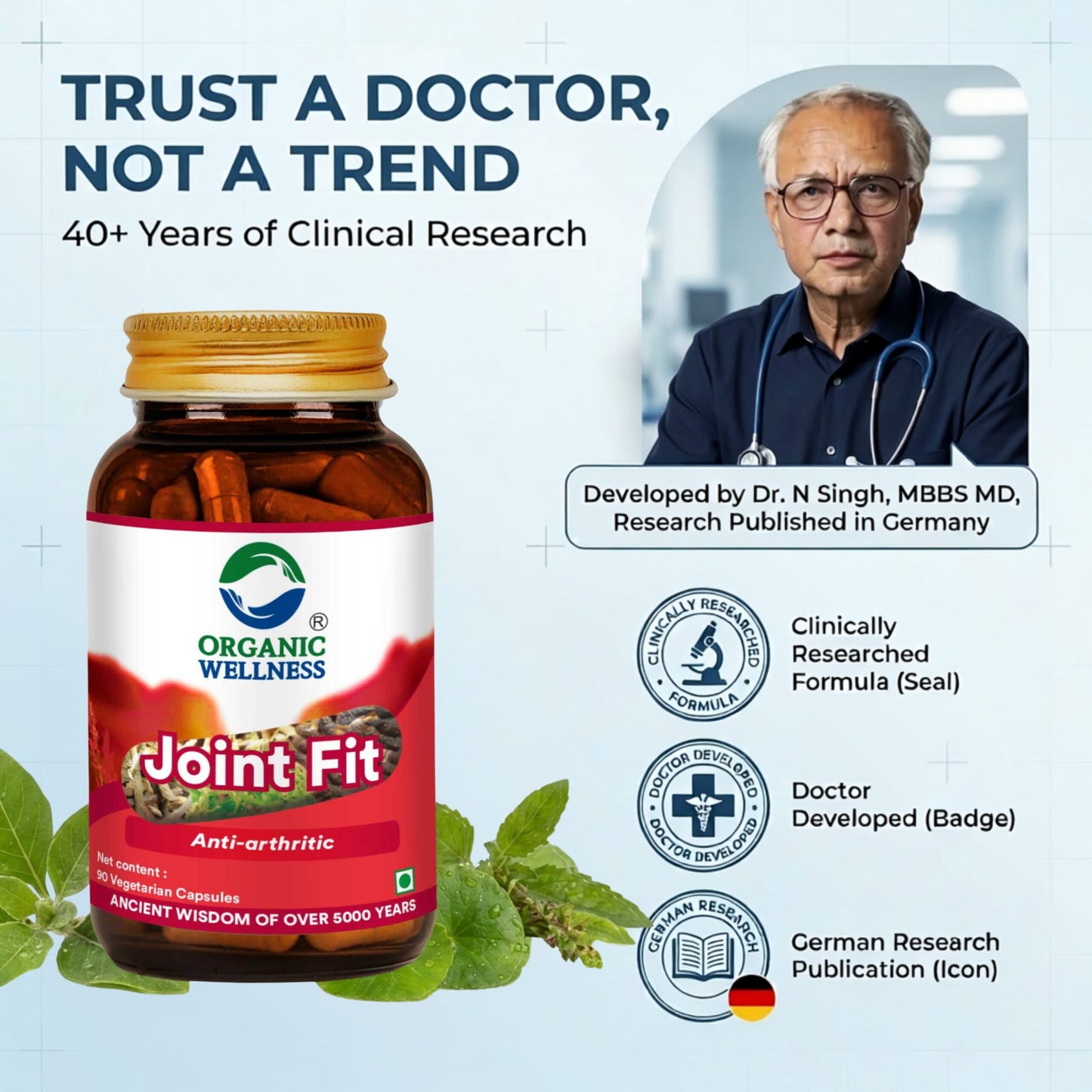 Organic Wellness Joint Fit 90 Capsules